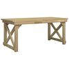 vidaXL Garden Dining Set Green Impregnated Solid pine wood Medium