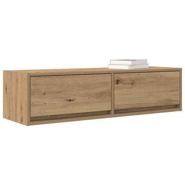 vidaXL TV Cabinet artisan oak 100 x 31 x 25.5 cm Engineered wood