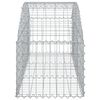 vidaXL Gabion Basket Silver Galvanized iron Decorative Inlays