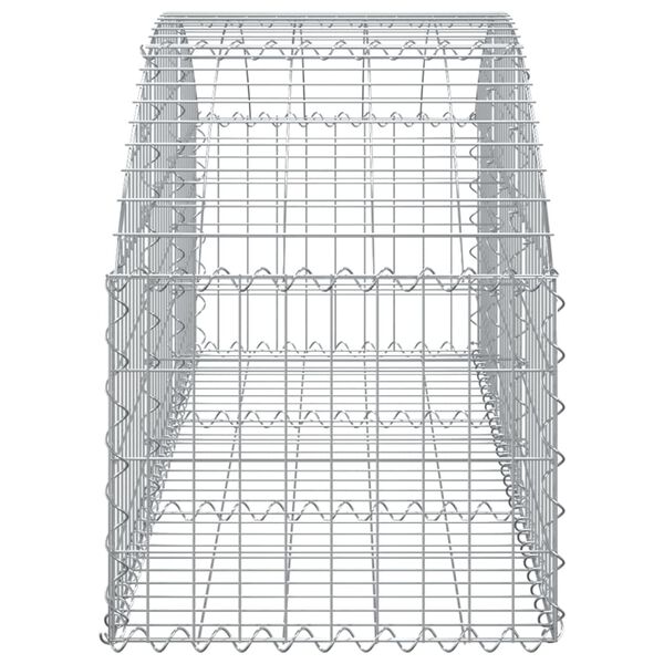 vidaXL Gabion Basket Silver Galvanized iron Decorative Inlays