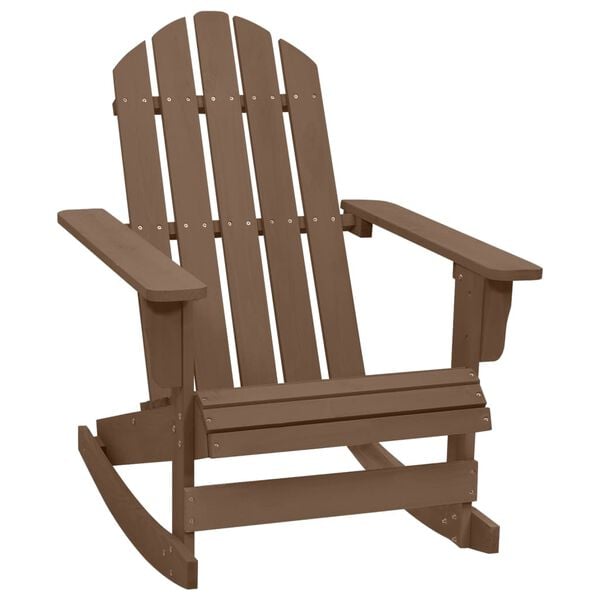 vidaXL Garden Rocking Chair Natural Brown Hardwood, Pine Medium