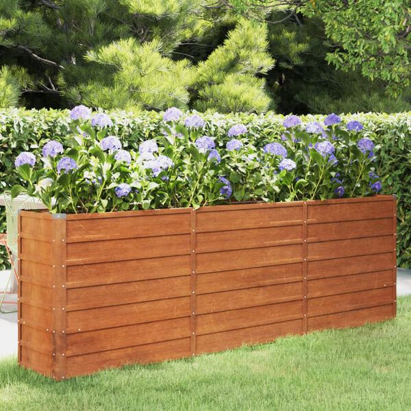 vidaXL Garden Raised Bed Rusty Corten steel Large Durable