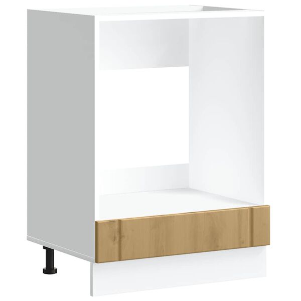 vidaXL Oven Cabinet Artisan oak Engineered wood Compact Adjustable Feet