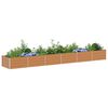 vidaXL Garden Raised Bed Silver Galvanized Steel Large Durable