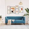 vidaXL Chesterfield Sofa with Bolsters 2-Seater Blue Velvet
