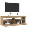 vidaXL TV Cabinet Artisan Oak Engineered Wood 47.2x13.8x15.7 in