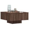 vidaXL Coffee Table Brown Oak Engineered Wood 23.6 in Durable Square