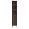 vidaXL Bathroom Cabinet Brown Oak Engineered wood Tall and Slim