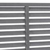 vidaXL Louver Fence WPC 70.9"x70.9" Gray