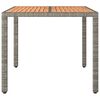 vidaXL Garden Table With Wooden Top Grey