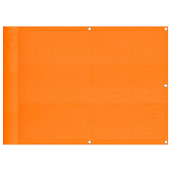 vidaXL Balcony Screen Orange 75x700 cm 100% Polyester Oxford