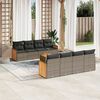 vidaXL Garden Sofa Set Grey