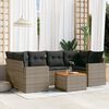 vidaXL Garden Sofa Set Grey