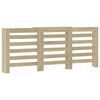 vidaXL Radiator Cover Sonoma Oak 80.7x8.5x32.9" Engineered Wood