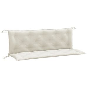 vidaXL Garden Bench Cushion Melange cream 100% polyester