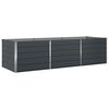 vidaXL Planter Anthracite 195 x 100 x 45 cm Galvanised Steel