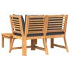 vidaXL Garden Lounge Set Dark Grey Solid acacia wood Medium Modular