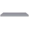 vidaXL Wall Shelf Set of 4 Grey Honeycomb MDF, metal 31.5 x 9.3 in