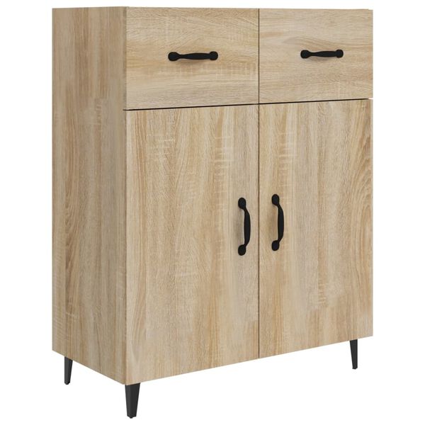 vidaXL Sideboard Sonoma oak Engineered wood Medium Sideboard