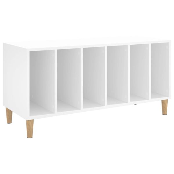vidaXL Record Cabinet White Engineered wood 39.4x15.0x18.9 in