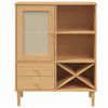 vidaXL Highboard Brown Solid pine wood 35.4 x 15.7 x 44.1 in Highboard