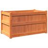 vidaXL Garden Planter Set of 2 Wax brown Solid pine wood