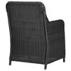 vidaXL Outdoor Dining Set Black and dark grey