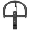 vidaXL Bridle Hanger Black Powder-coated iron One Size Durable