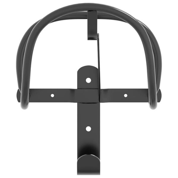 vidaXL Bridle Hanger Black Powder-coated iron One Size Durable