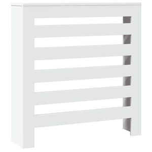 vidaXL Radiator Cover White 30.7x7.9x32.3" Engineered Wood