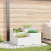 vidaXL Garden Planter White 100 x 100 x 48 cm Steel