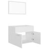 vidaXL Bathroom Furniture Set White Engineered wood 23.6 in