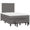 vidaXL Box Spring Bed Gray, White