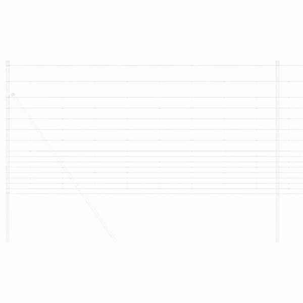 vidaXL Field Fence Silver 82.02 x 3.94 ft Galvanised steel