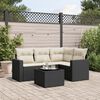 vidaXL Garden Sofa Set Black PE rattan Large Modular Garden Sofa Set