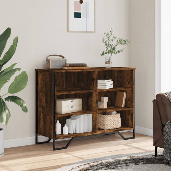 vidaXL Sideboard Smoked oak Engineered wood 39.8x14.0x29.3 in Sideboard