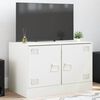 vidaXL TV Cabinet White Cold-rolled steel Medium TV Cabinet