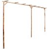 vidaXL Pergola Bamboo 151.6"x15.7"x80.7"