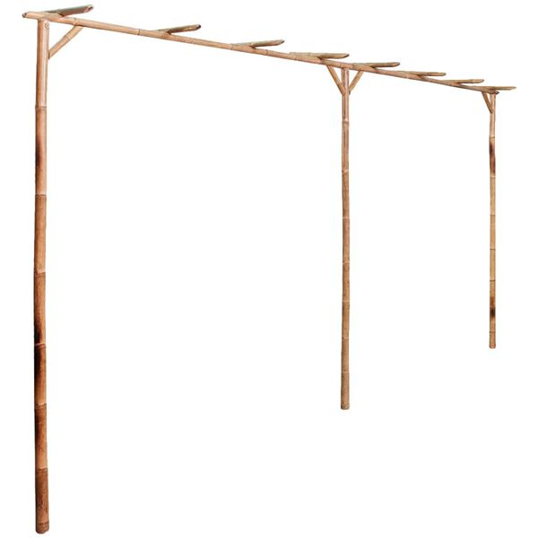 vidaXL Pergola Bamboo 151.6"x15.7"x80.7"