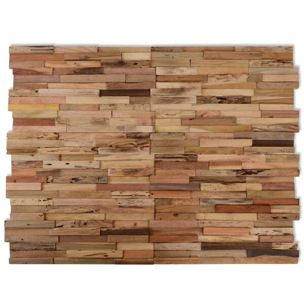 vidaXL Wall Cladding Panels 10 pcs 11.1 ft&sup2; Recycled Teak Wood