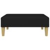 vidaXL Sofa Bed Black Velvet 30.3 x 21.7 x 12.2 in