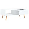 vidaXL Coffee Table White Engineered wood, MDF Medium Coffee Table