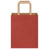 vidaXL Paper Bags 250 pcs with Handles Red 18x8x22 cm