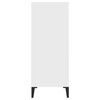 vidaXL Sideboard White Engineered wood, metal Medium Sideboard