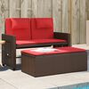 vidaXL Garden Bench Brown and Red