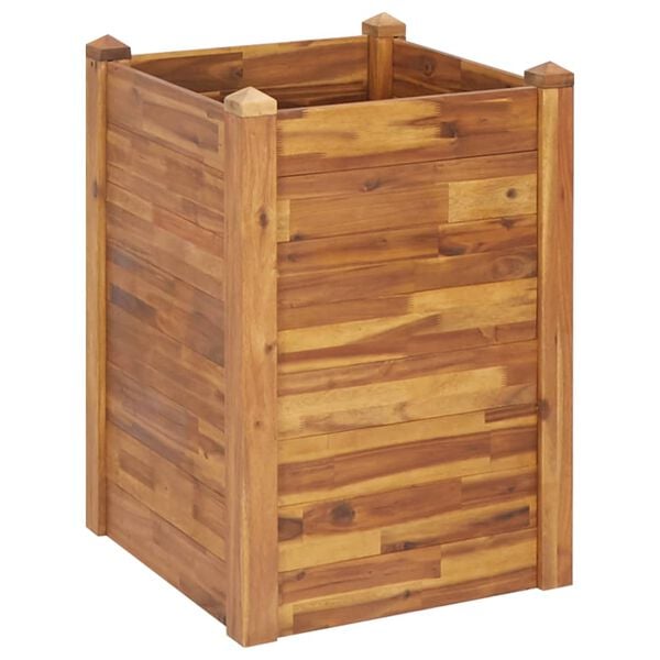 vidaXL Garden Raised Bed Natural wood Solid Acacia wood with oil finish