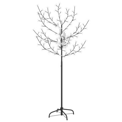 vidaXL Christmas Tree 120 LEDs Cold White Light Cherry Blossom 5 ft