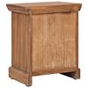 vidaXL Bedside Cabinet Brown Solid Teak 15.7x11.8x19.7 in