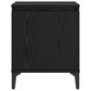vidaXL Bedside Cabinet Black Oak 15.75 x 11.81 x 19.69 in