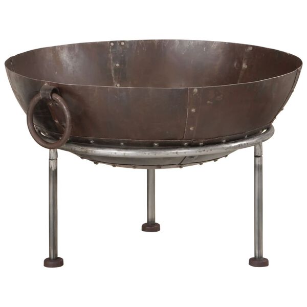 vidaXL Fire Pit 21.7x21.7x15.0" Iron